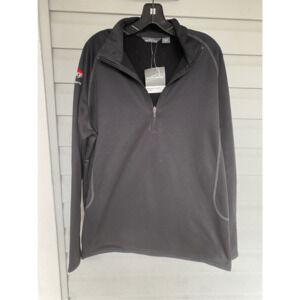 Eddie Bauer NWT Smooth Fleece 1/2-Zip in Black, Size XL